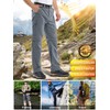 Mens Hiking Pants Convertible Outdoor Waterproof Quick Dry Zip Off