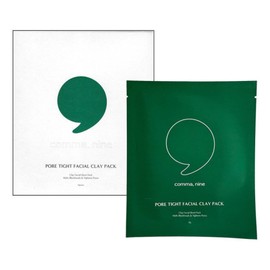 Comma Nine 콤마나인 포어 타이트닝 그린 클레이 마스크 15g 4매 1개 / 써클 Comma Nine Pore Tightening Green Clay Mask 15g 4 Sheets 1 Pack / Circle
