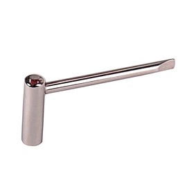 Tool Banjo Truss Rod Wrench R12 Sleeve Outer Diameter Truss Rod Spanner Wrench, 6.5mm Inner Diameter, 9mm Outer Diameter, Stainless Steel, for Banjo Guitar Adjustment