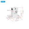 PATIKIL S K13 Aluminum Linear Motion Rod Rail Clamping Guide