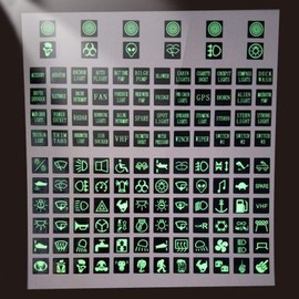 C-FUNN Rocker Switch Sticker Switch Panel Sticker Car Boat Truck Instrument