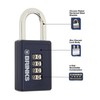 BRINKS - 40mm 4-Dial Resettable Sports Padlock - Zinc Die-Cast
