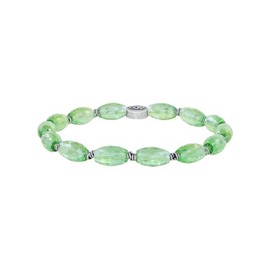 Konplott: Petit Glamour d'Afrique Green Fashion Flexible Glass Bead Bracelet in Green Faceted for Women/Women