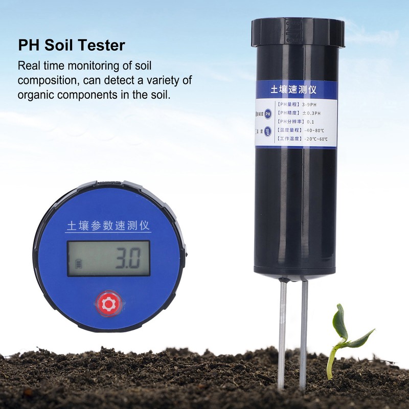 PH Soil Tester Excellent Corrosion Resistance Soil Fertility Nutrient Meter