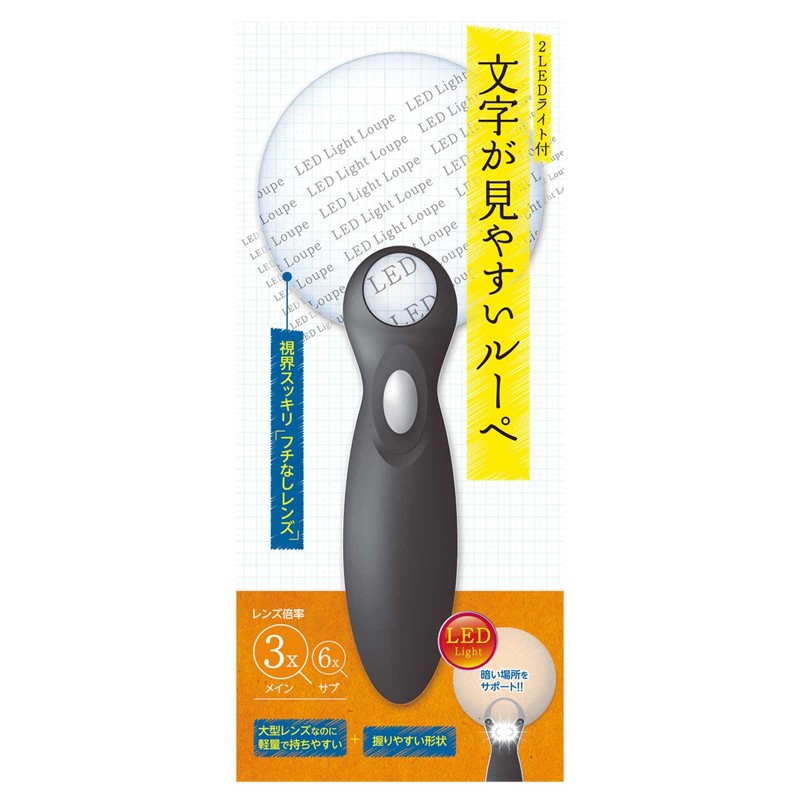 Easy to Read Letters, Large Lens Type, LED Light Included