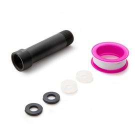 OFFO Shower Head Extension Arm, Shower Arm Extension Shower Head Extender Made of 304 Stainless Steel Shower Pipe Extension, Matte Black 7.6cm(3 Inches)