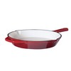 Eternal Living Enameled Cast Iron 10" Skillet Fry Pan Red