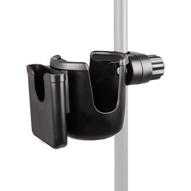 SB Goods Mic Stand Cup Holder with Phone Holder, Universal 2-in-1 Bottle Holder for Music Stand