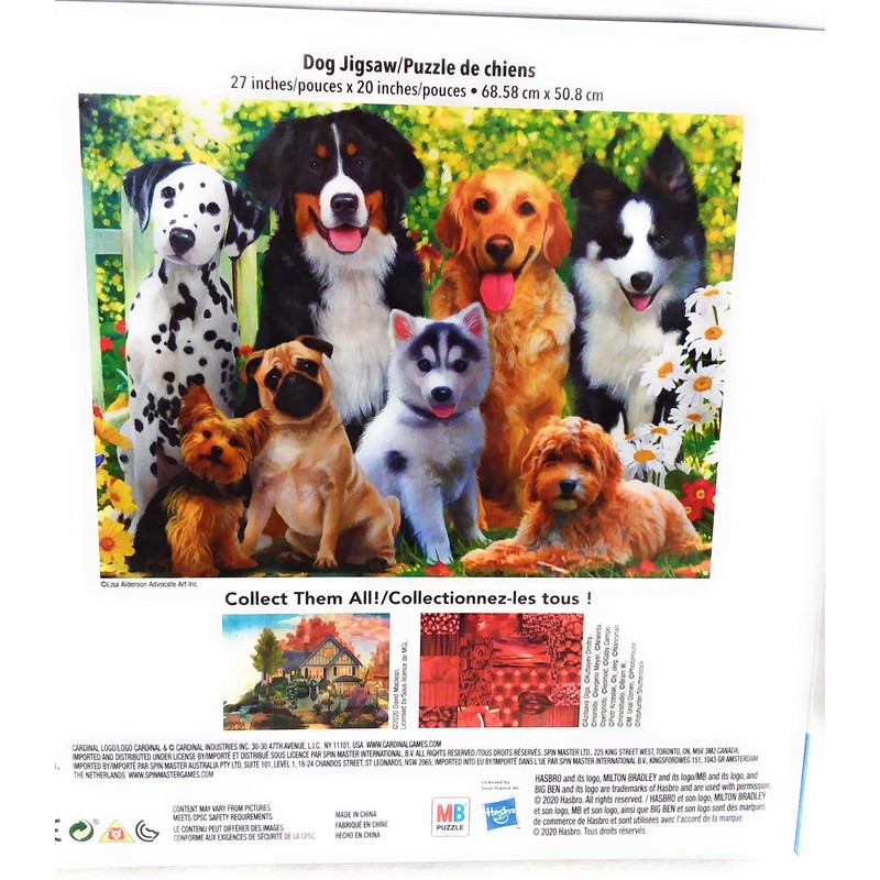 Big Ben Jigsaw Puzzle 1000 Piece Cardinal MB Dogs Puppies