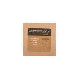 CoffeeSock Travel Style - The Original Reusable Coffee Filter- GOTS Certified Organic Cotton Reusable Coffee Filters
