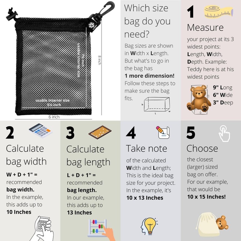 PALTERWEAR Mesh Drawstring Bag With Clip and Toggle Closure -