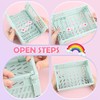 DMJJSD Folding Box Plastic Folding Basket Pack of 5 Folding