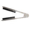 Double Sided Brush Clamp Ergonomic Handle Anti Static Nylon Hair