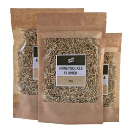 Lowhill Valley Honeysuckle Flower Tea - Whole Dried Lonicera Japonica Buds - For Immune Function & Digestion - Soothing Loose Herbal Tea - 100% Natural Ingredient – 50g