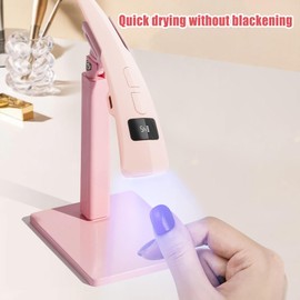 Nail UV Lamp | Portable Handheld UV Lamp with LCD Display - Pedicure Tools for Salon Travel Repair Practice Beginner Professional