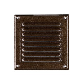 Metal Antique Brown Air Vent Grille 195mm x 195mm with Fly Screen/Mesh/Net Ventilation Cover MTA6AN