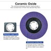 SALI 10 Pack Ceramic Flap Disc 40 Grit 4.5" X