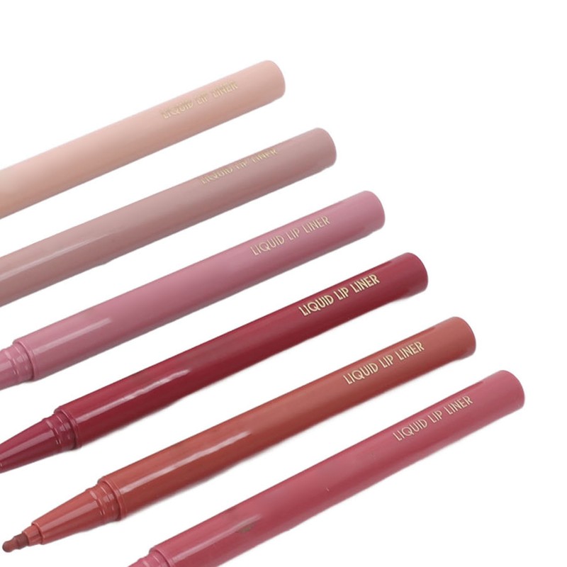 6 Colors Liquid Lip Liner Quick Drying Waterproof Long Lasting