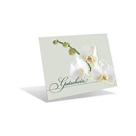 Premium vouchers as folding cards (pack of 10) with rear flap closable