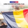 5x3ft Double Sided Belgium National Flag Banner with Two Brass