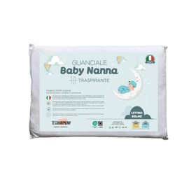 Tessiharmony Kissen für Kinderbett, 60 x 40 cm, 100 % Baumwolle, 2, 3, 4 Jahre, milbendicht, hypoallergen, atmungsaktiv, Höhe 4 cm, Top Qualität, hergestellt in Italien