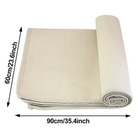 KLYNGTSK 90 x 60 cm Fermentation Cloth Proofing Cloth Baking Linen Dough Cloth Natural Fermented Linen Cloth Cotton Bread Mat Back Cloth for Baguette, Bread Dough, Bread Baking, Dough Fermentation