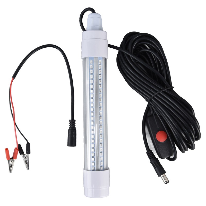 Submersible Fishing Light 16W AC12‑36V 1300lm LED Night Fishing Lure