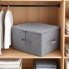 2 x Lockable Storage Box with Combination Lock, Foldable Fabric