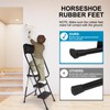 Valeo 4 Step Ladder with Handrails,500 Lbs Capacity,Folding Step Stool