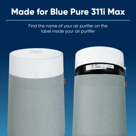 BLUEAIR Blue Pure 311i Max SmokeBlock Genuine Replacement Filter, Extra Carbon Captures 99.99% of Wildfire Smoke, fits Blue Pure 311i Max Air Purifier
