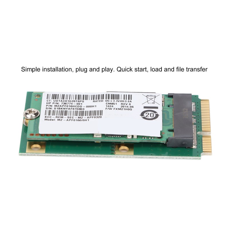 M.2 Hard Drive 16GB High Capacity Plug and Play M.2