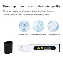 Joyan Water Tester and TDS Meter - Professional Water Quality Tester for Drinking Water, Swimming Pool, Aquarium and Laboratory - Measuring Range 0-9990 PPM