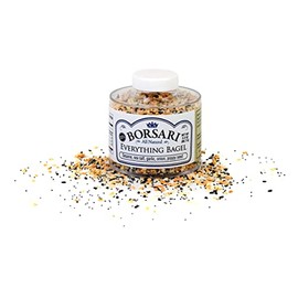 Borsari Everything Bagel Seasoning - Gourmet Bagel Seasoning With Sea Salt and Poppy Seeds - Gluten Free and Keto Friendly Spice for Cooking - Flavorful Seasoning - (3.2 oz - Pack of 1)