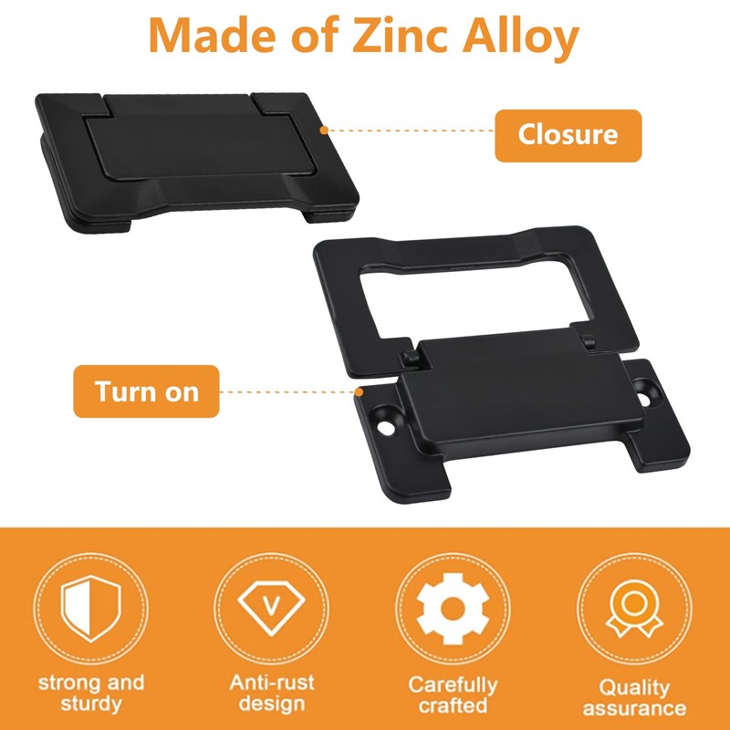 MOROBOR Pocket Doors Drawer Handle Flush Pull, 4pcs Hidden Concealed