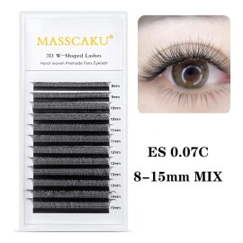 Blister Masscaku Prearmado Volumen 3d W Shape 8-15mm Mix