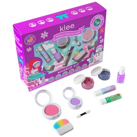 Klee Naturals Holiday Deluxe Mineral Makeup Kit. Gentle and Non-Toxic. Perfect for Kids and Tweens. Made in USA. (Festive Jingles)