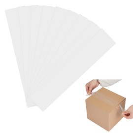 PAJIXANTHIC 100 Pack Precut Return Tape Strips 2"x12" Precut Clear Packing Packaging Tape Strips for Sealing Shipping Mailing Moving Boxes Strong Adhesive for Home Office Warehouse