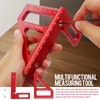 3D Square Protractor, 45/90 Degree Mitre Angle Made of Aluminium
