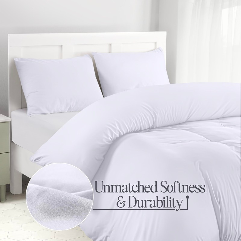 Utopia Bedding Duvet Quilt Cover Set with Pillow cases, Double