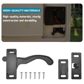 Bittwee RV Screen Door Latch Kit with Screws, Camper Door Latch Right Side Hand Handle Hardware Tool, Universal for Camper Trailer Motor Home Cargo Trailer Travel Trailer Furniture Parts