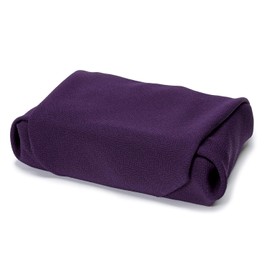 むす美 風呂敷 ふろしき 約45cm 正絹 ちりめん 無地 中巾6号 ムラサキ 日本製 30601-001
