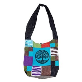 Freakmandu Collections Hobo Shoulder Bag Cross Body - Women Sling Boho Messenger Bag, Boho Bag | Hippie Bag, Indie Tote Bag, Women's Cloth Purse