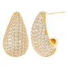 GELVTIC Chunky Gold Hoop Earrings Silver Teardrop Earrings for Women