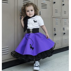 Hip Hop 50's Shop 50's 3 Piece Costume Accessory Set for Kids Toddler and Child (Black, Toddler)