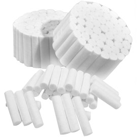 1000PCs Dental Grade Capra Advanced 1.5" Cotton Rolls Size 2 by Omnia ONE | Non-Sterile High Absorbent Cotton Pads for Dentists