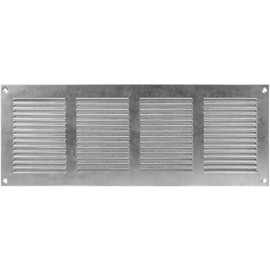 Vent Systems 16" x 6'' Inch Galvanized Air Vent Cover Metal Air Return Grill with Built in Pest Guard Screen HVAC Vent Cover for Home Improvement Vent Duct Cover Pack of 3