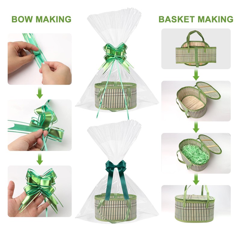 2 Set Hamper Baskets for Gifts Empty, Gift Baskets Empty,