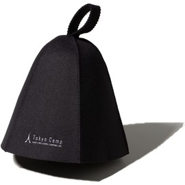 Tokyo Camp Sauna Hat, Wool, Washable, Sauna Cap, Sauna Hat, Sauna Hat, Sauna Hat, Men's, Women's, Sauna Goods, Wool, Black, Outdoor Camping, Black