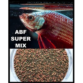 AQUATICBLENDEDFOODS ABF Small Floating & Slow Sinking Super Mix,Fish Food,Betta,Gourami,ABF120A