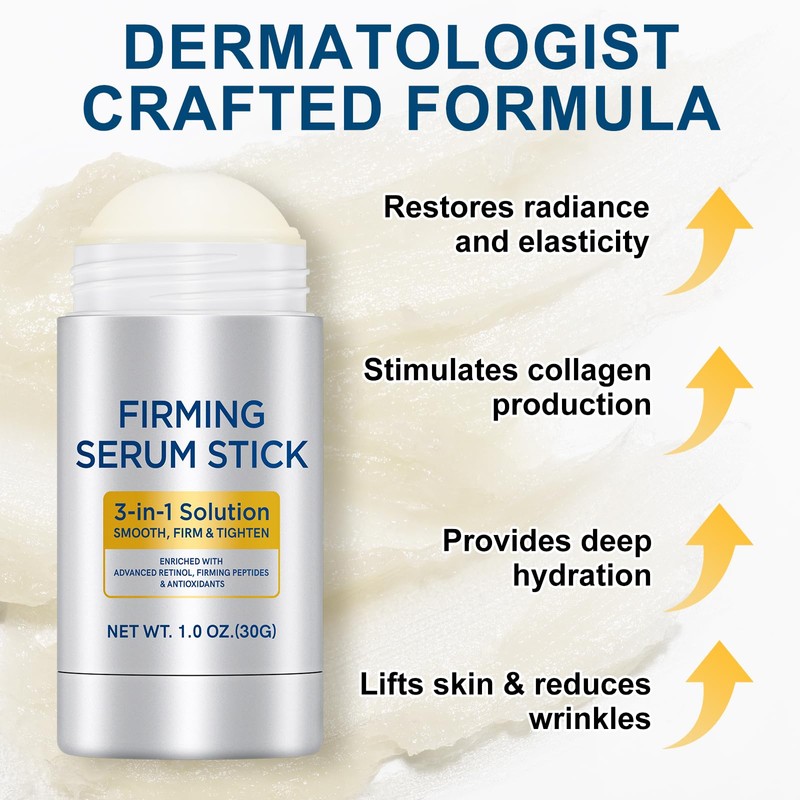 3-in-1 Advanced Firming Serum Stick, Face Cream Stick,Smooth and Tighten